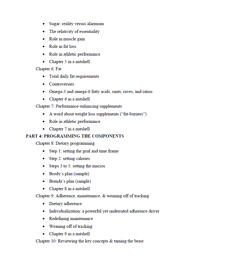 Flexible Dieting TOC2
